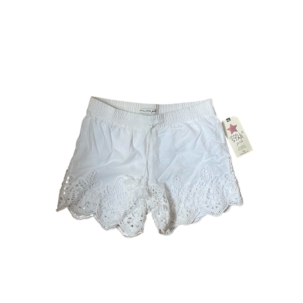 Vanilla Star High Waist White Lace Shorts